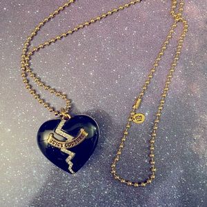 Long heart juicy couture necklace